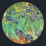 Vicent van Gogh, Irises Runt Klistermärke<br><div class="desc">Vicent van Gogh,  Irises</div>