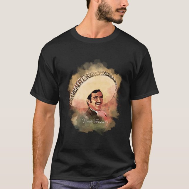 Vicente Fernandez Artwork T Shirt (Framsida)