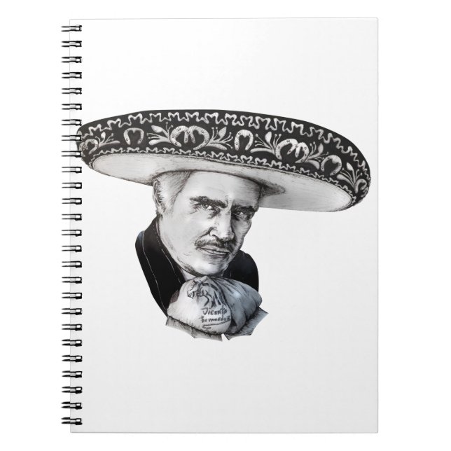 Vicente Fernandez Sombrero Teckning Anteckningsbok (Framsidan)