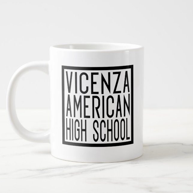 Vicenza American High School Jumbo Mugg (Vänster)