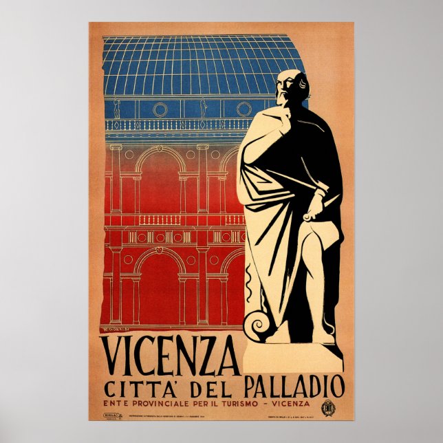 VICENZA City of Palladio Architecture Italien Trav Poster (Framsidan)