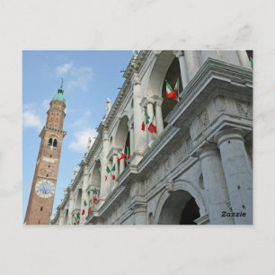 Vicenza - Italien: Torn i Basilica Palladiana Vykort