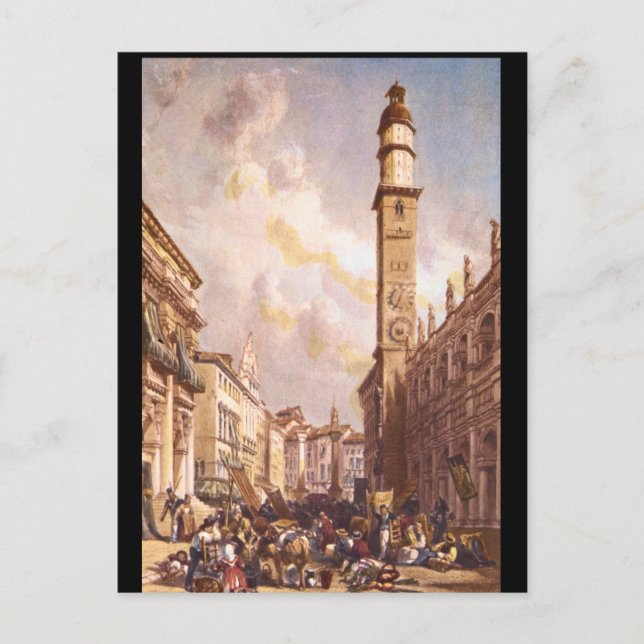 Vicenza', James Duffield Harding_Engravings' Vykort (Framsida)