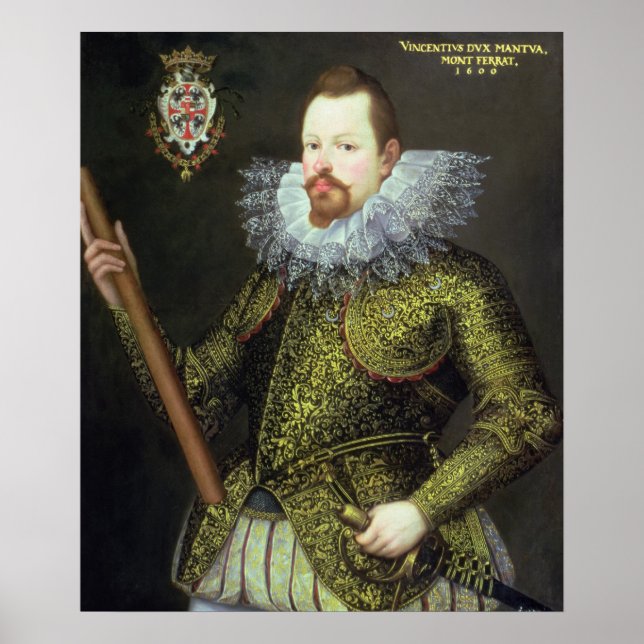 Vicenzo Gonzaga, Duke of Mantua, 1600 Poster (Framsidan)