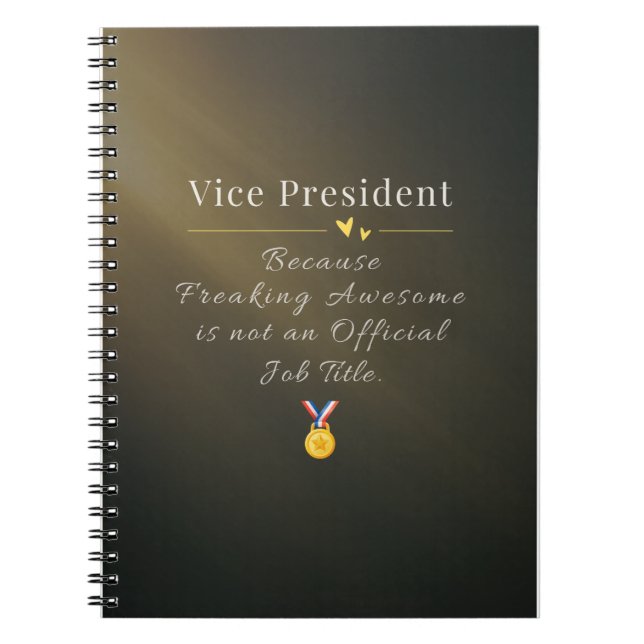 Vicepresident Anteckningsbok (Framsidan)