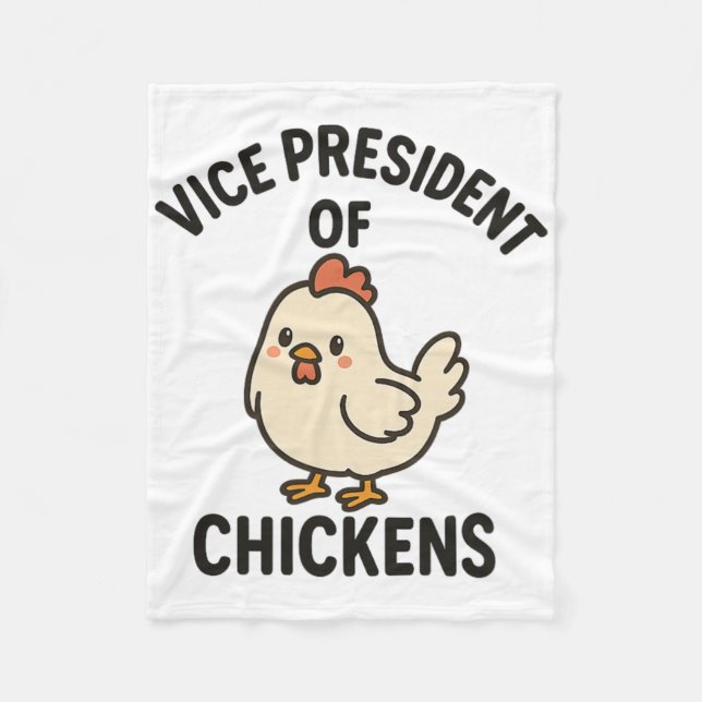 Vicepresident För Kycklingar Vp För Kycklingar Fleecefilt (Framsidan)
