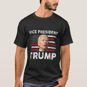 Vicepresident Trump Usa Flagga Biden 2024 Val M T Shirt