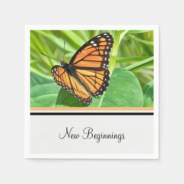 Viceroy Butterfly New Beginnings - Pappersservett (Framsidan)