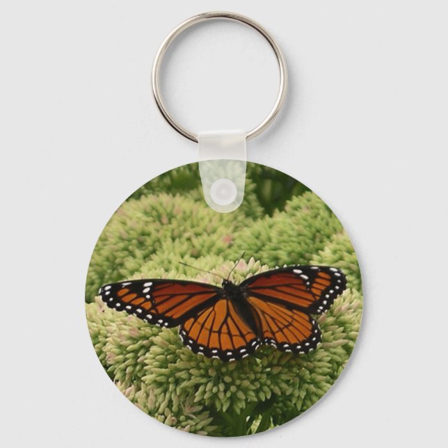 Viceroy Fjäril Vacker Natur Fotografi Nyckelring (Framsida)