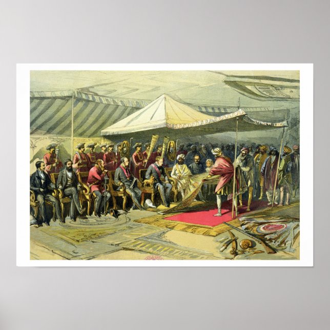 Viceroys besök i Maharajah Poster (Framsidan)
