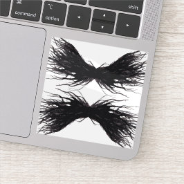 Vices Abstract Black Wings Alcohol Ink Art Klistermärken