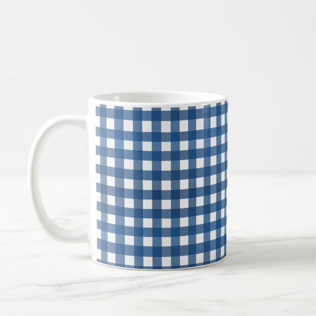 Vichy Bleu marine Kaffemugg (Vänster)