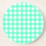 Vichy Bleu Turquoise Underlägg<br><div class="desc">Le traditionnel et incontournable Carreaux Vichy,  l'élégance rétro à la Française une valeur sûre.</div>