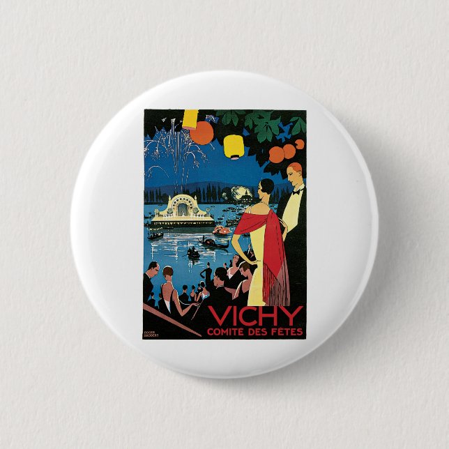Vichy frankrikeComite Des Fetes konstNightlight Knapp (Framsida)