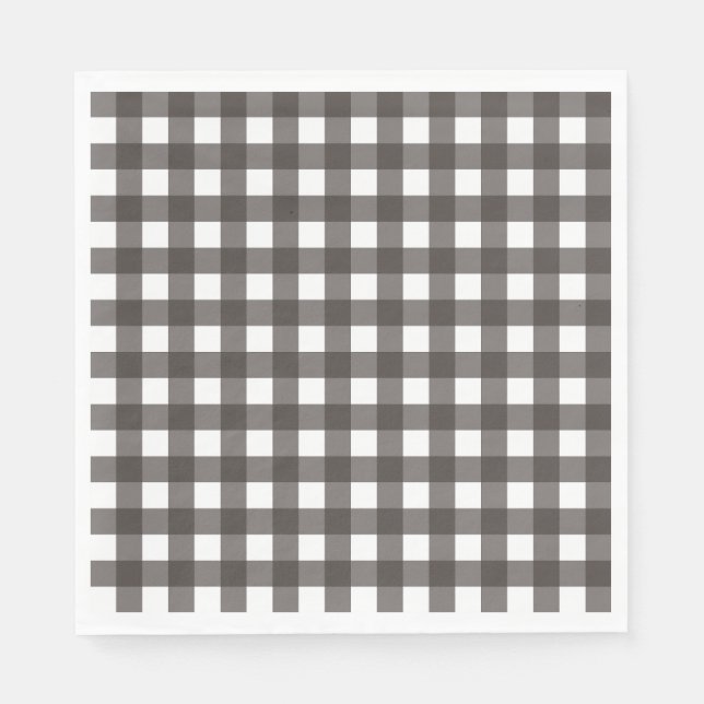 Vichy Gris anthracite Pappersservett (Framsidan)