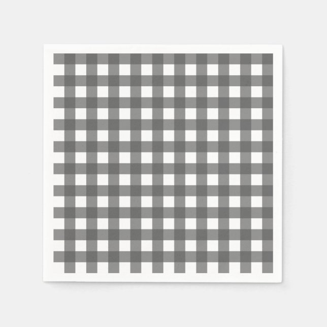 Vichy Gris clair Pappersservett (Framsidan)