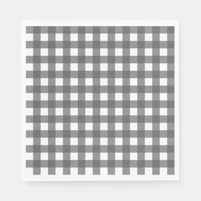 Vichy Gris clair Pappersservett (Framsidan)