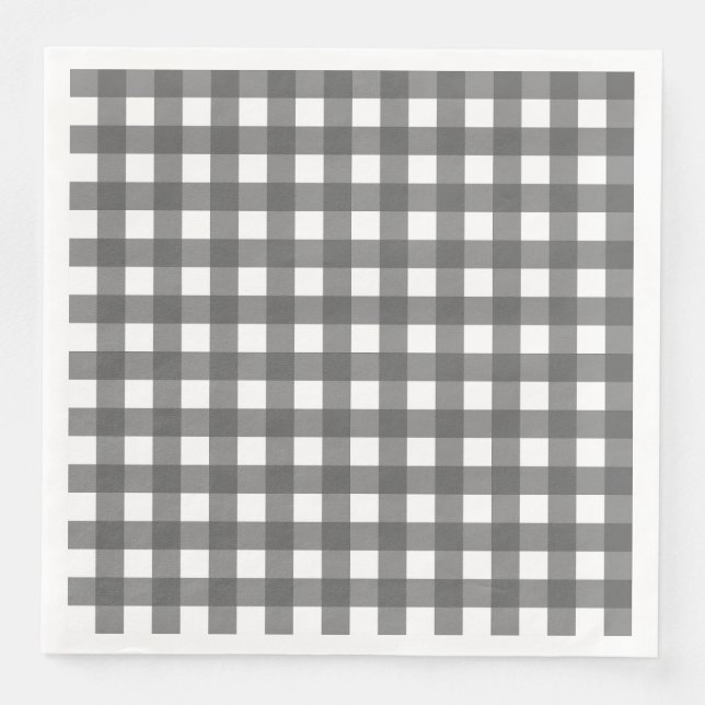 Vichy Gris clair Pappersservett (Framsida)