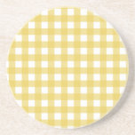 Vichy Jaune clair Underlägg<br><div class="desc">Le traditionnel et incontournable Carreaux Vichy, l'élégance rétro à la Française une valeur sûre.</div>
