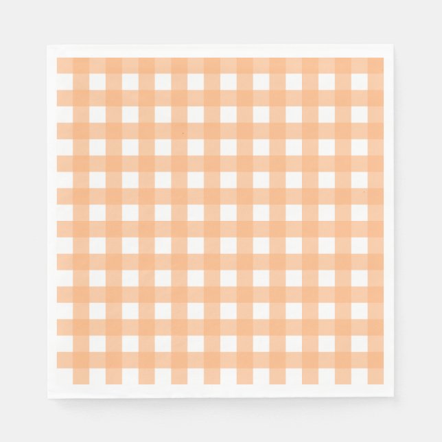 Vichy Orange clair Pappersservett (Framsidan)