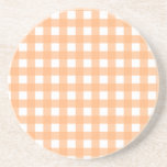 Vichy Orange clair Underlägg<br><div class="desc">Le traditionnel et incontournable Carreaux Vichy, l'élégance rétro à la Française une valeur sûre.</div>