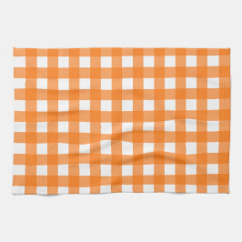 Vichy Orange Kökshandduk