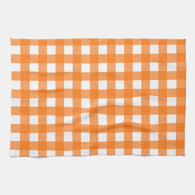 Vichy Orange Kökshandduk (Horisontell)