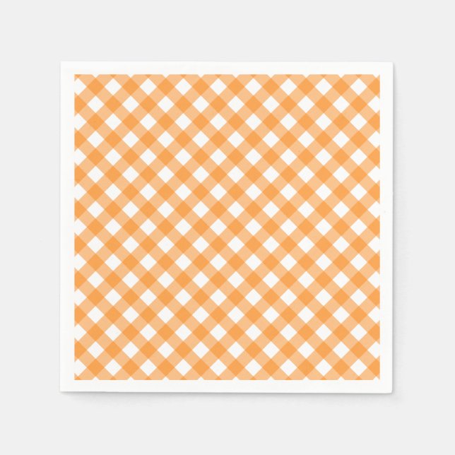 Vichy Orange Pappersservett (Framsidan)