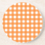 Vichy Orange Underlägg<br><div class="desc">Le traditionnel et incontournable Carreaux Vichy, l'élégance rétro à la Française une valeur sûre.</div>