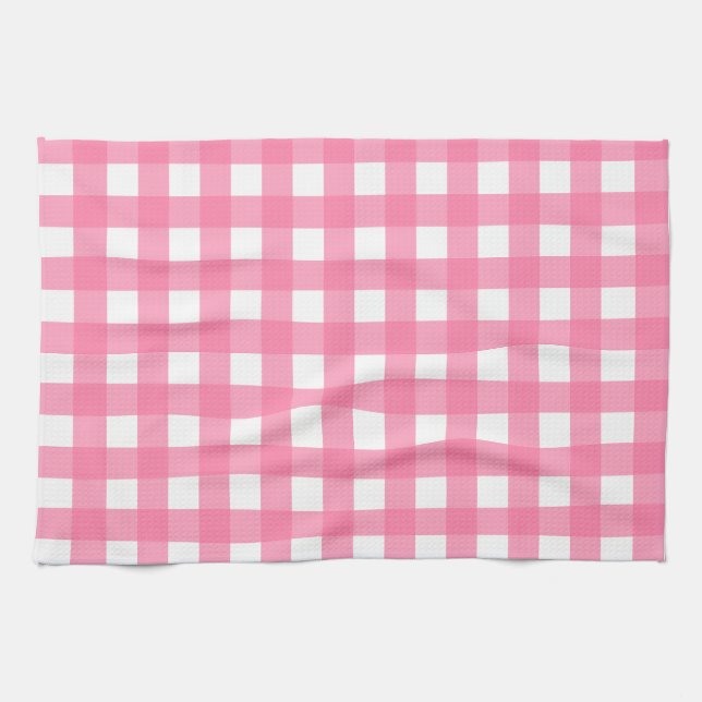 Vichy Rose clair Kökshandduk (Horisontell)