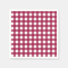 Vichy Rouge Cerise Pappersservett