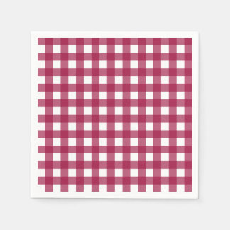 Vichy Rouge Cerise Pappersservett