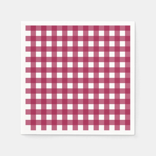 Vichy Rouge Cerise Pappersservett (Framsidan)