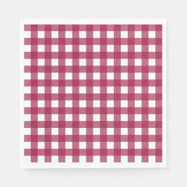 Vichy Rouge Cerise Pappersservett