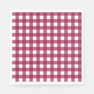 Vichy Rouge Cerise Pappersservett