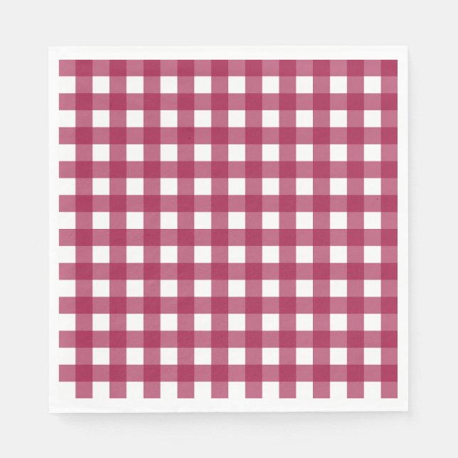 Vichy Rouge Cerise Pappersservett (Framsidan)