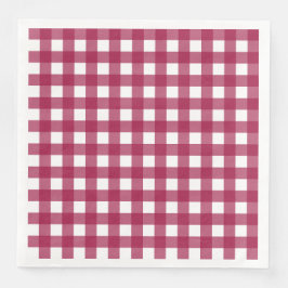 Vichy Rouge Cerise Pappersservett