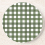 Vichy Vert d'Alsace Underlägg<br><div class="desc">Le traditionnel et incontournable Carreaux Vichy,  l'élégance rétro à la Française une valeur sûre.</div>