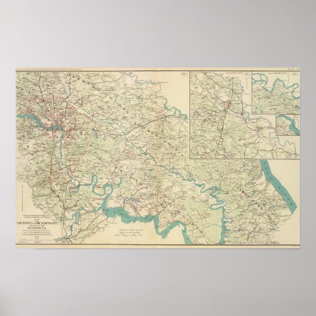 Vicinity Richmond, Va, Peninsula Poster (Framsidan)