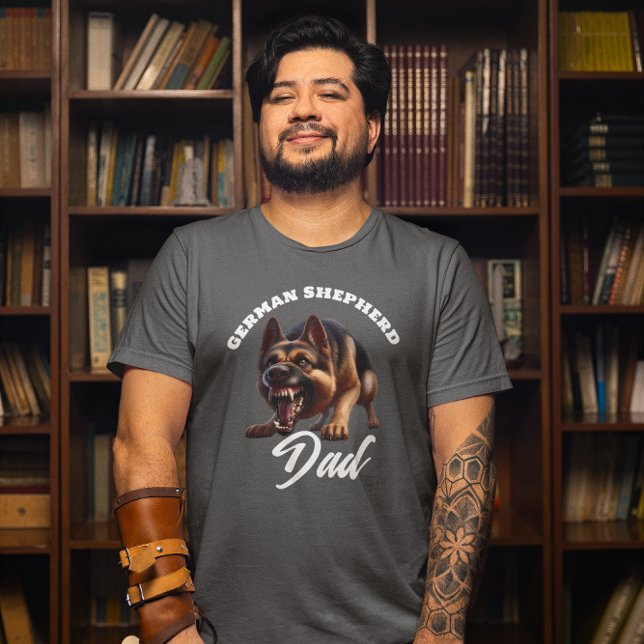 Vicious German Shepherd Pappa T Shirt (Skapare uppladdad)