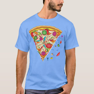 Vickad pizza Origami-skiva T Shirt