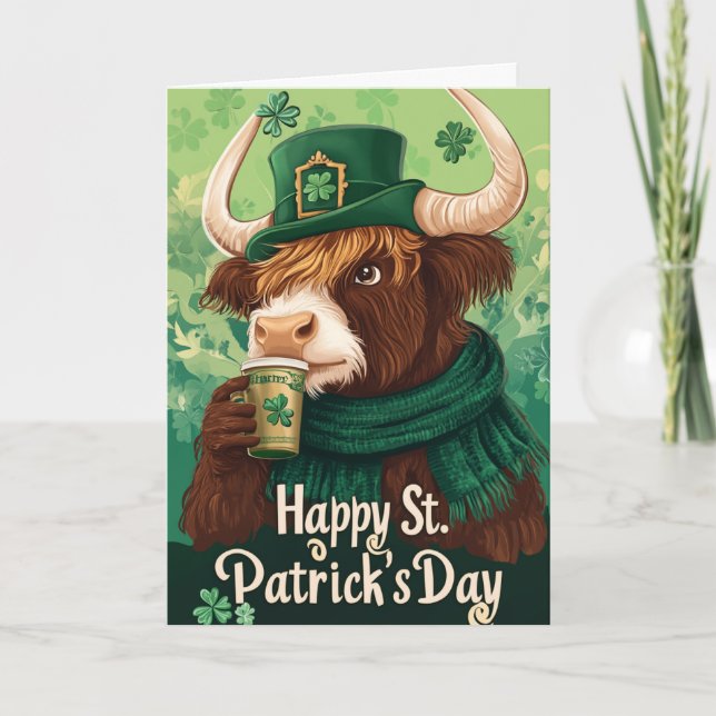 Vickat kort för proba st patricks (Framsida)