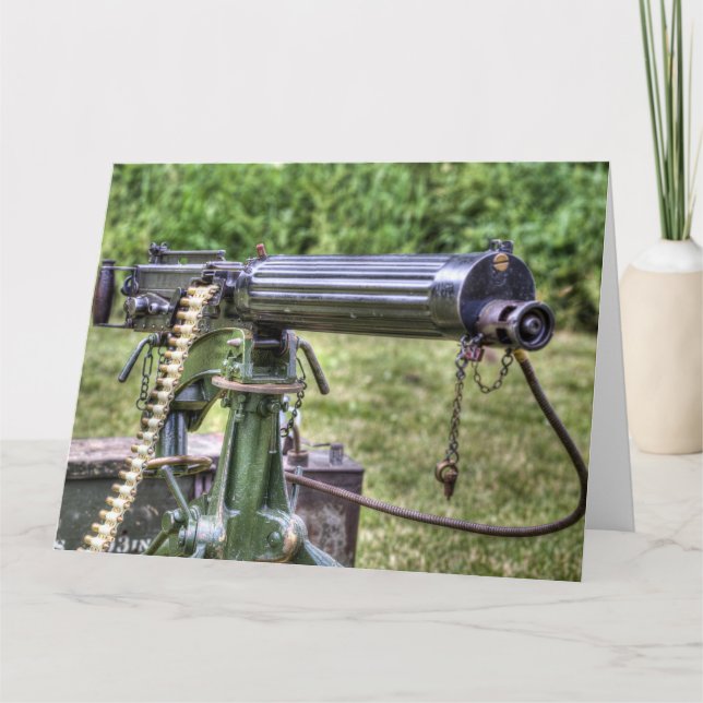 Vickers Maskin Gun Kort (Framsida)