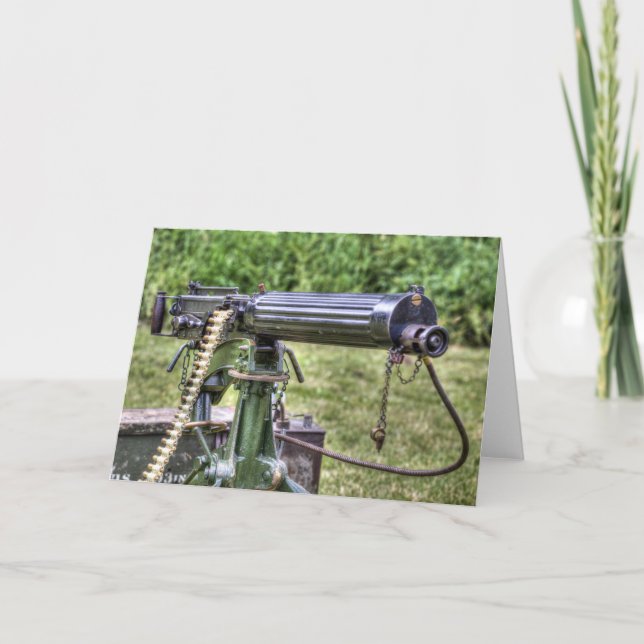 Vickers Maskin Gun Kort (Framsida)