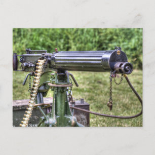 Vickers Maskin Gun Vykort