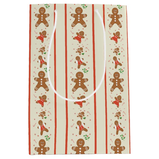 Vickie’s Gingerbread Parade-Cream Gift Bag (Framsidan)