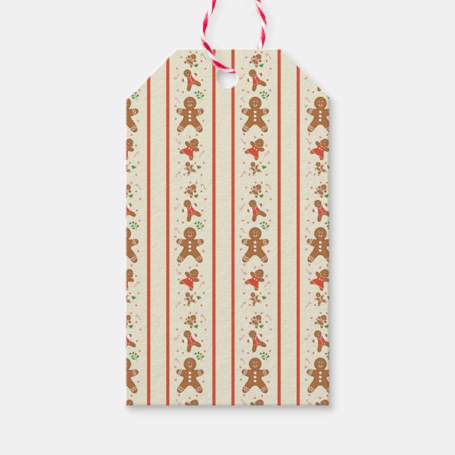 Vickie's Gingerbread-parad - grädde Presentetikett (Framsidan)