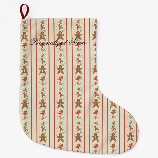 Vickie's Gingerbread Parad-kräm Stor Julstrumpa (Framsidan)