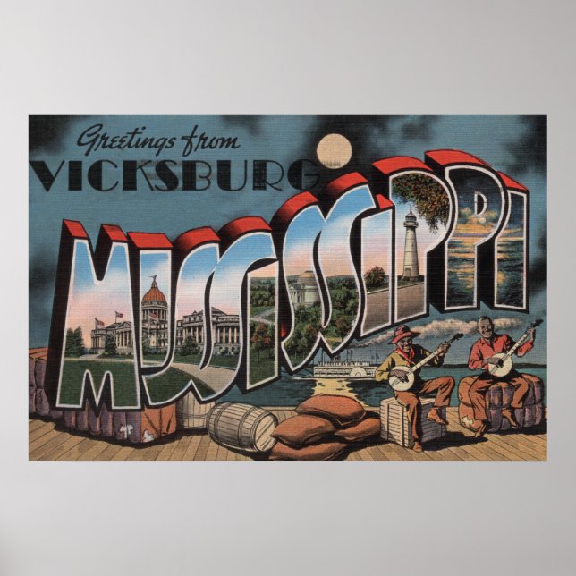 Vicksburg, Mississippi - Stora Brev Scenes Poster (Framsidan)