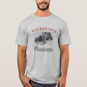 "Vicksburg Mississippi:" Vintage Hotrod T Shirt